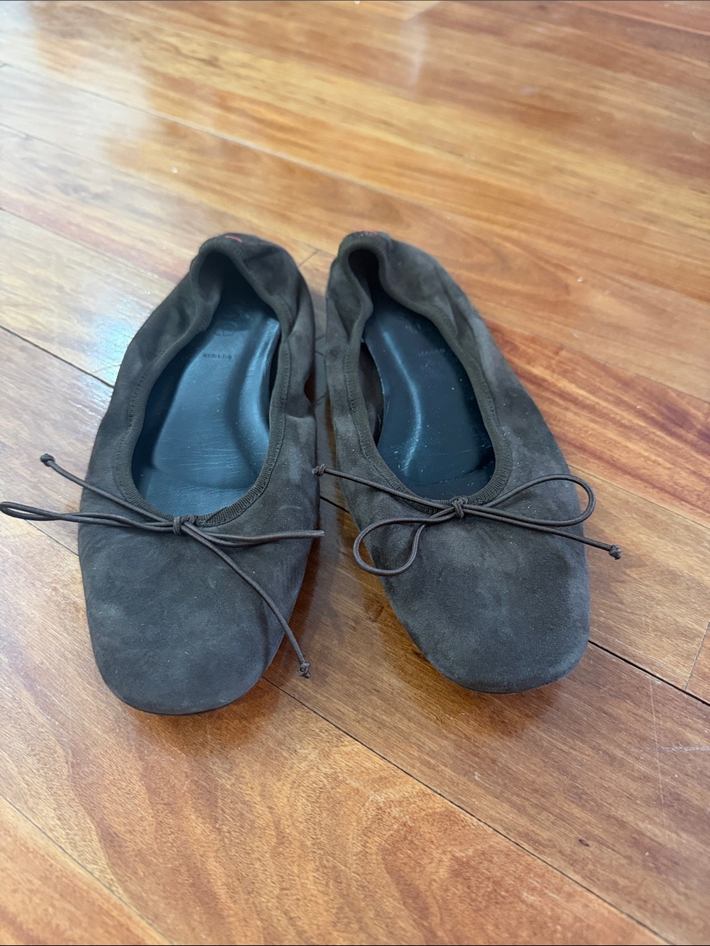 Aeyde brown suede flats
